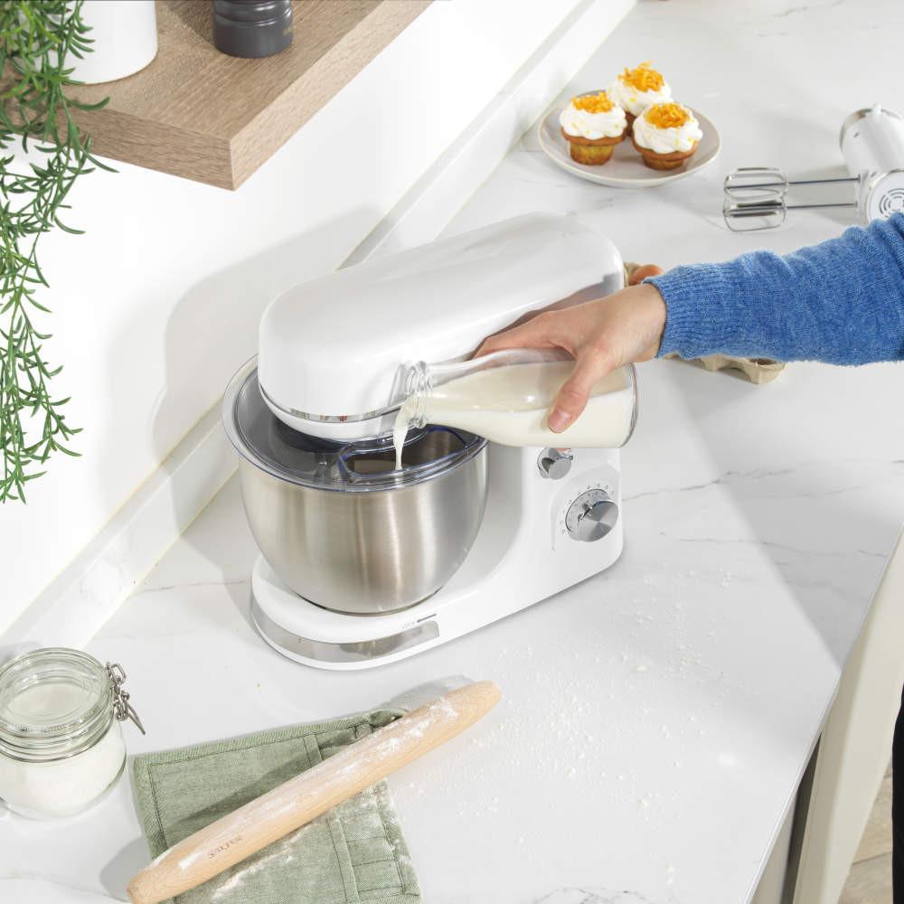 Salter Boston Stand Mixer & Kitchen Scale Set - White