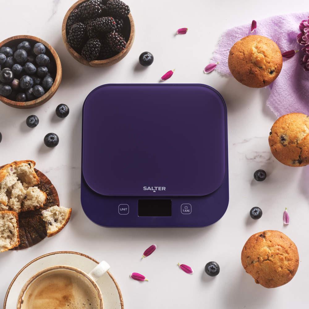 Salter British Bakes Digital Kitchen Scale – Purple