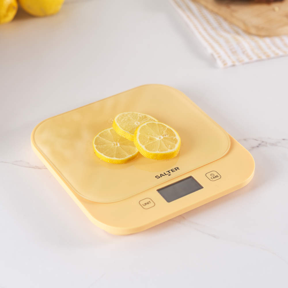 Salter British Bakes Digital Kitchen Scale – Yellow