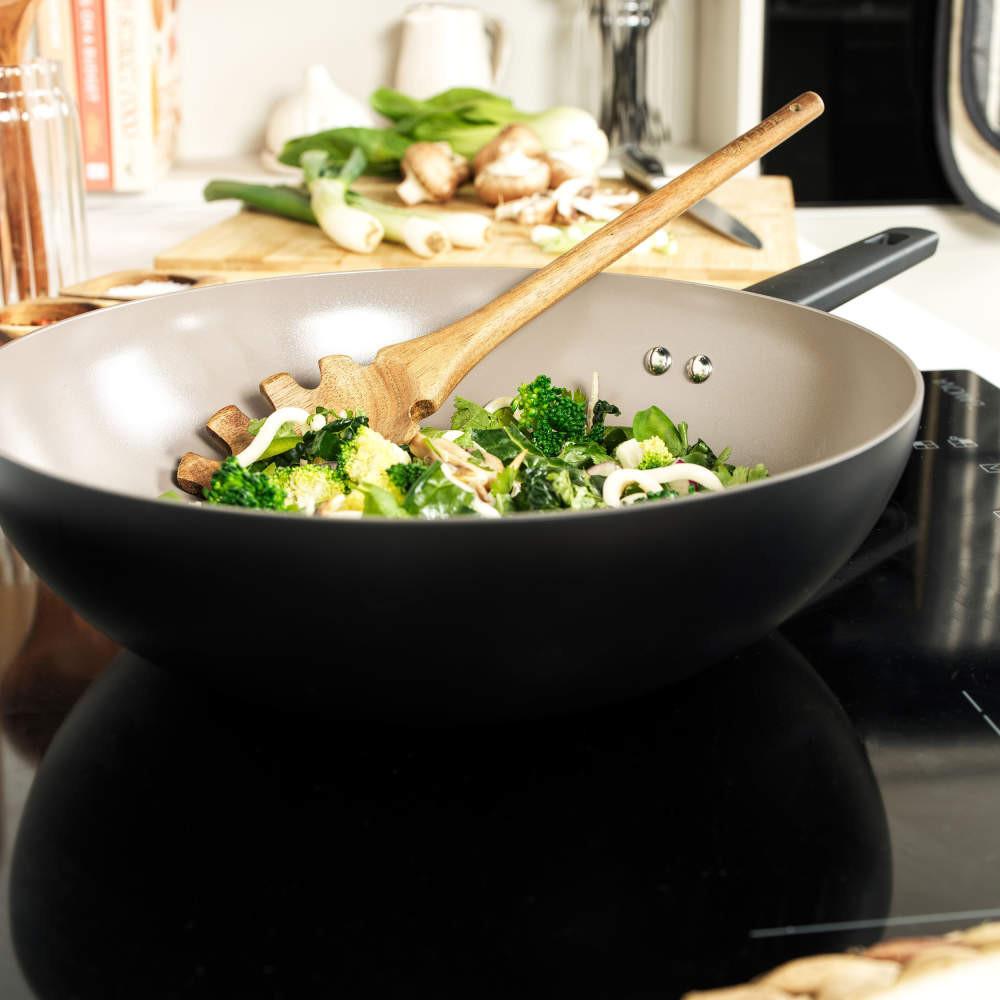Salter Ceramic 3-Piece Frying Pan & Stir Fry Pan Set
