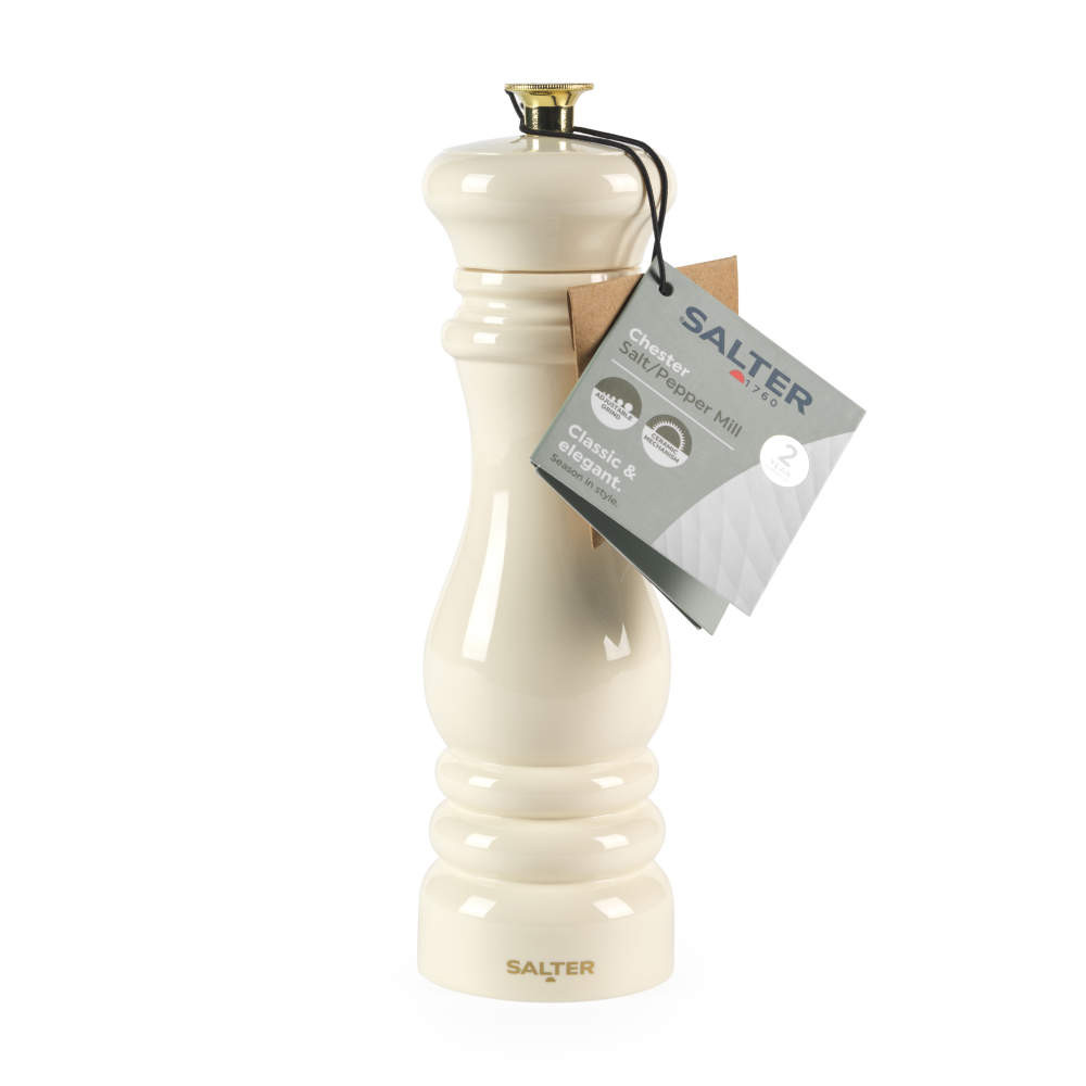 Salter Chester Salt & Pepper Mill - Cream