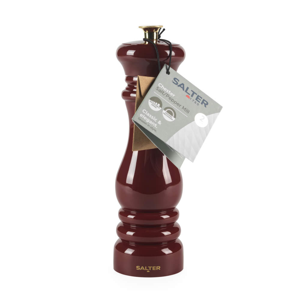 Salter Chester Salt & Pepper Mill Set - Red