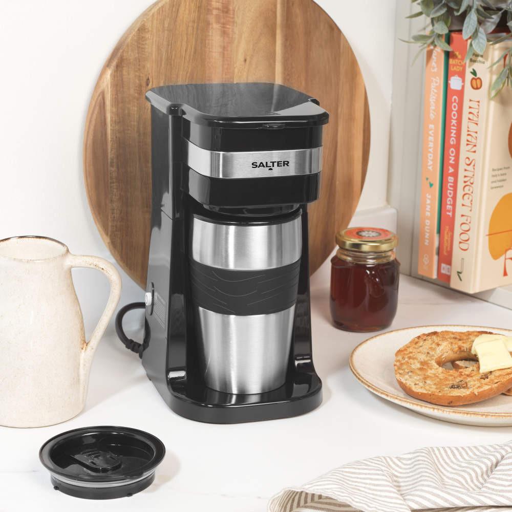 Salter Coffee Maker To Go & 2 Travel Mugs