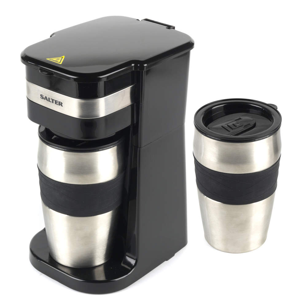 salter Coffee Maker to Go & 2 Travel Mugs