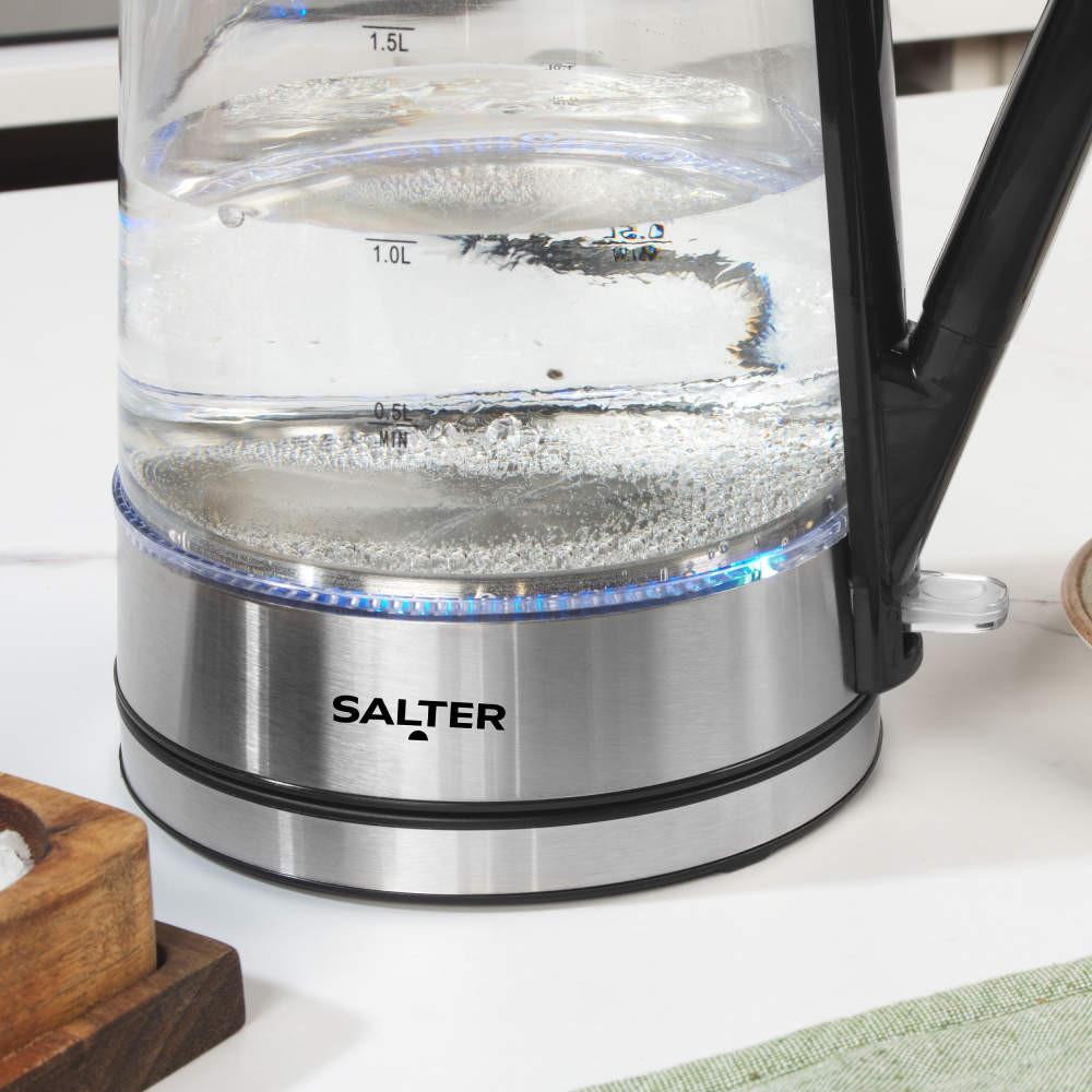 Salter Colour Changing 1.7L Glass Kettle