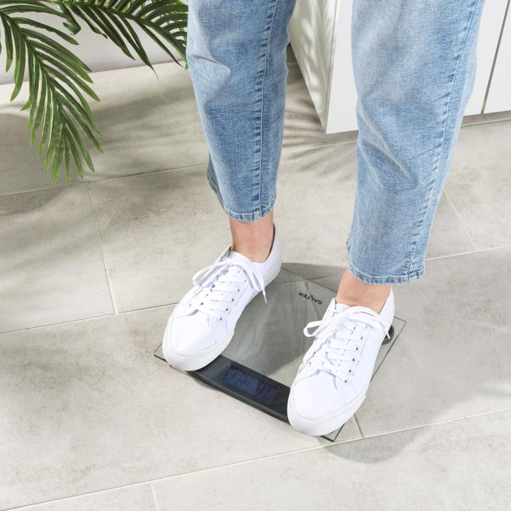 Salter Compact Glass Digital Bathroom Scale - Clear