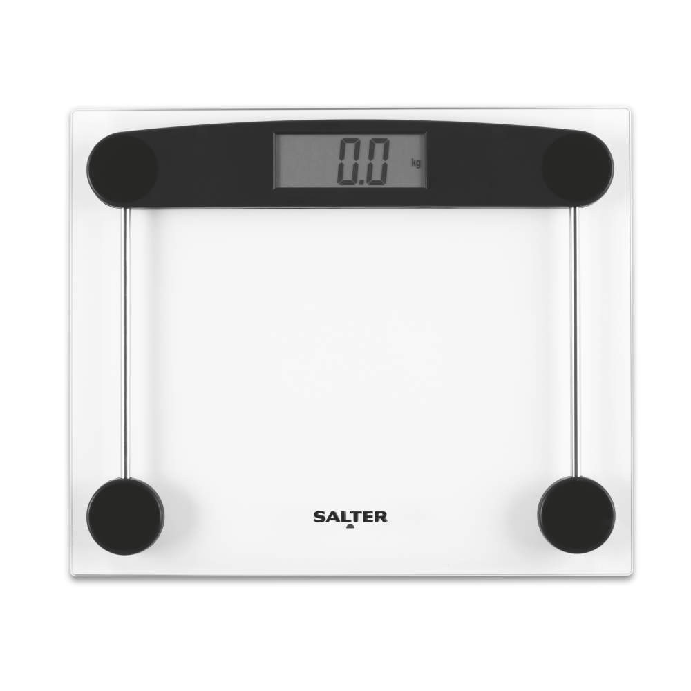 salter Compact Glass Digital Bathroom Scale - Clear