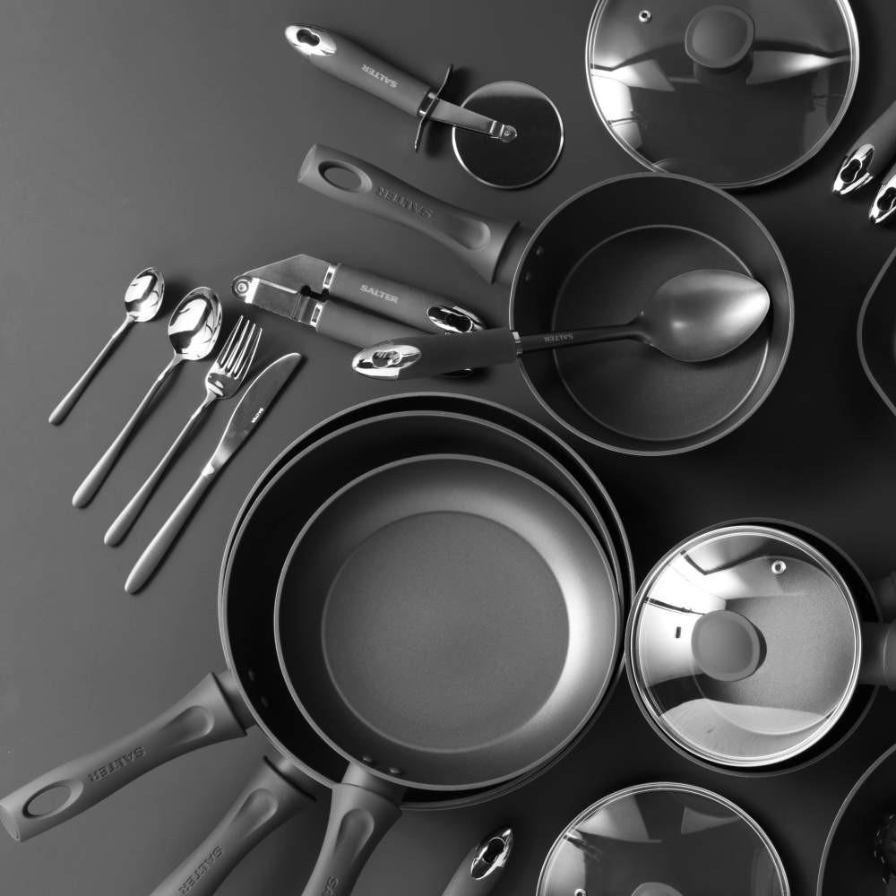 Salter Cosmos 32-Piece Cutlery Set - Grey