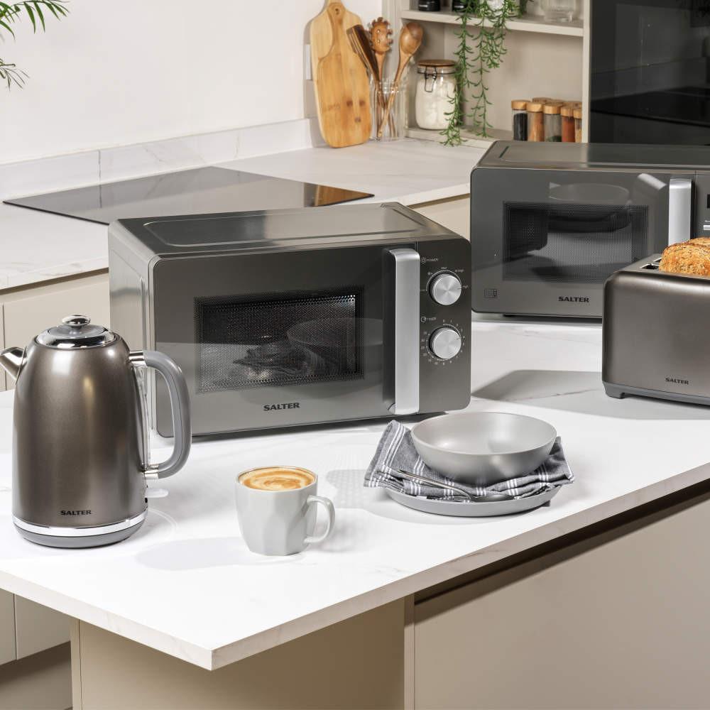 Salter Cosmos Kettle Toaster & Digital Microwave Set