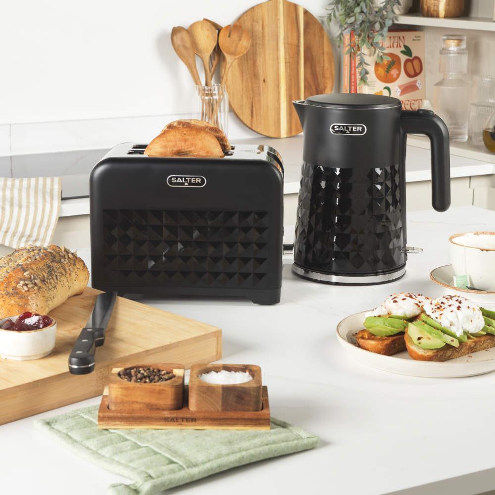 Salter Diamond 2 Slice Toaster – Black