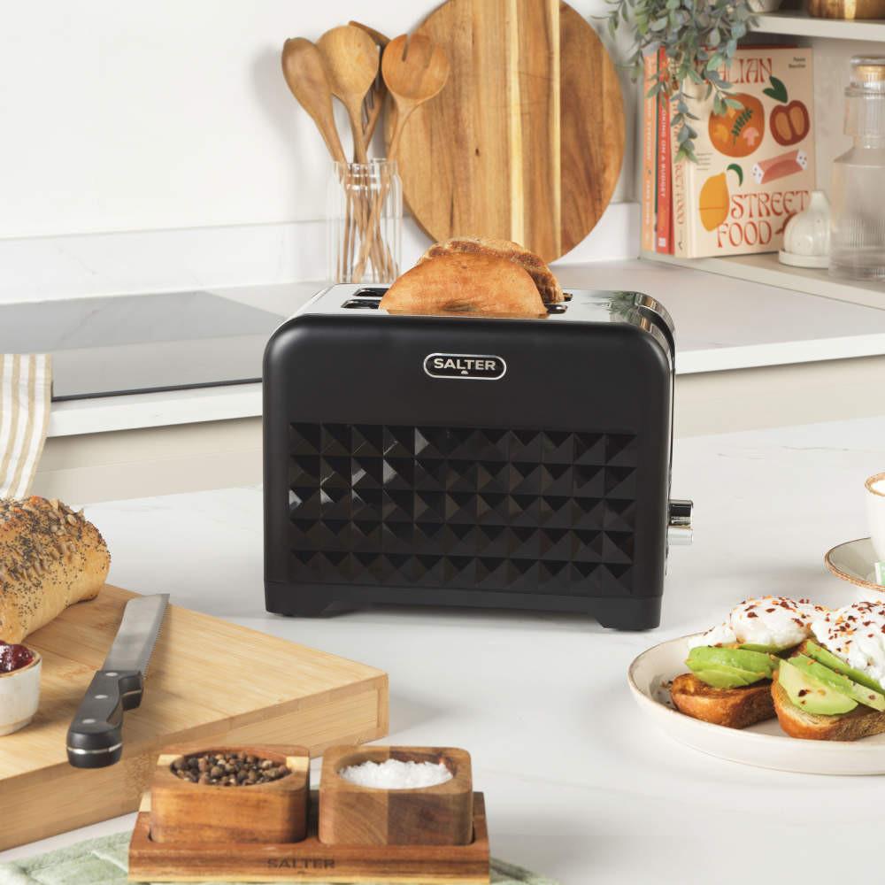 Salter Diamond 2 Slice Toaster – Black