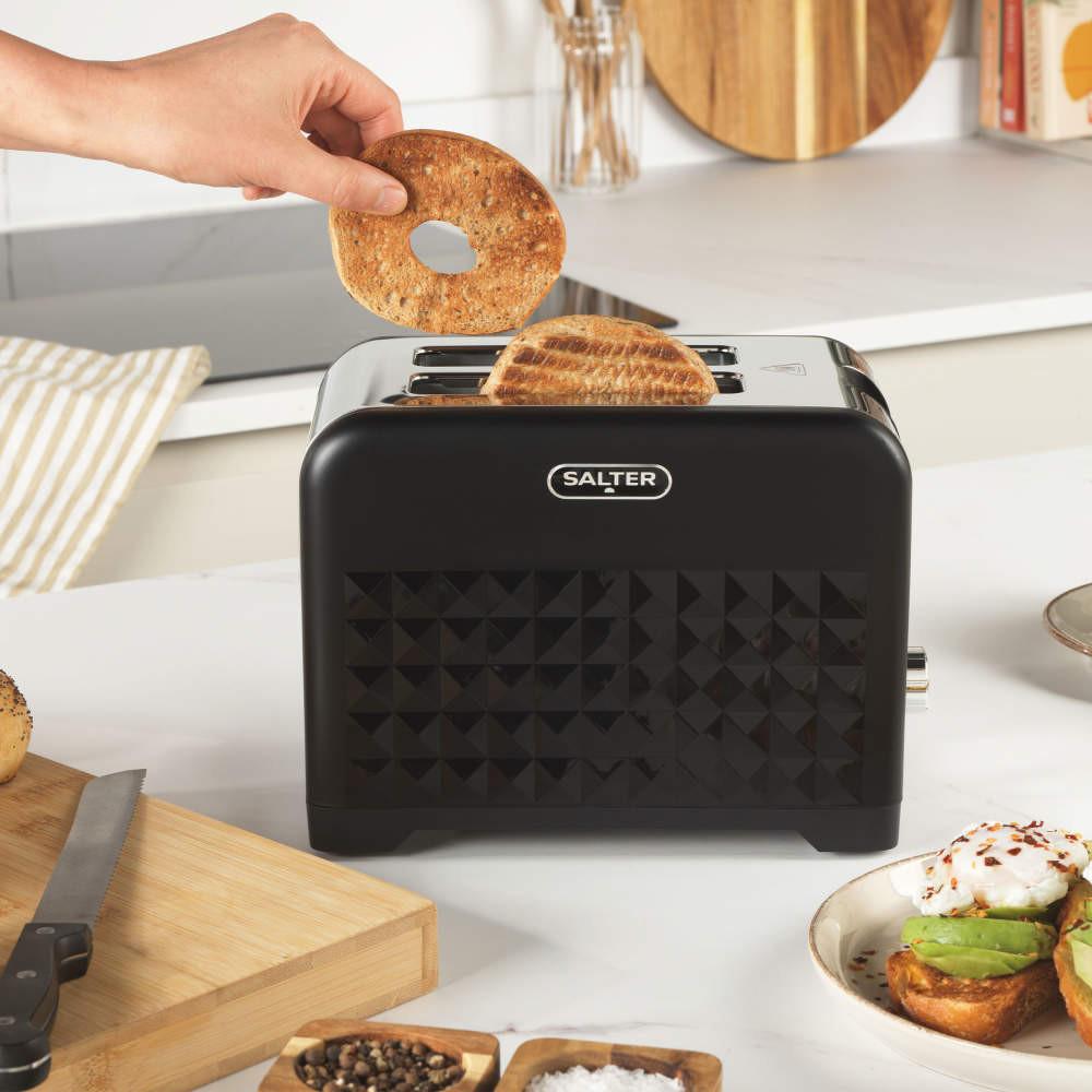 Salter Diamond 2 Slice Toaster – Black