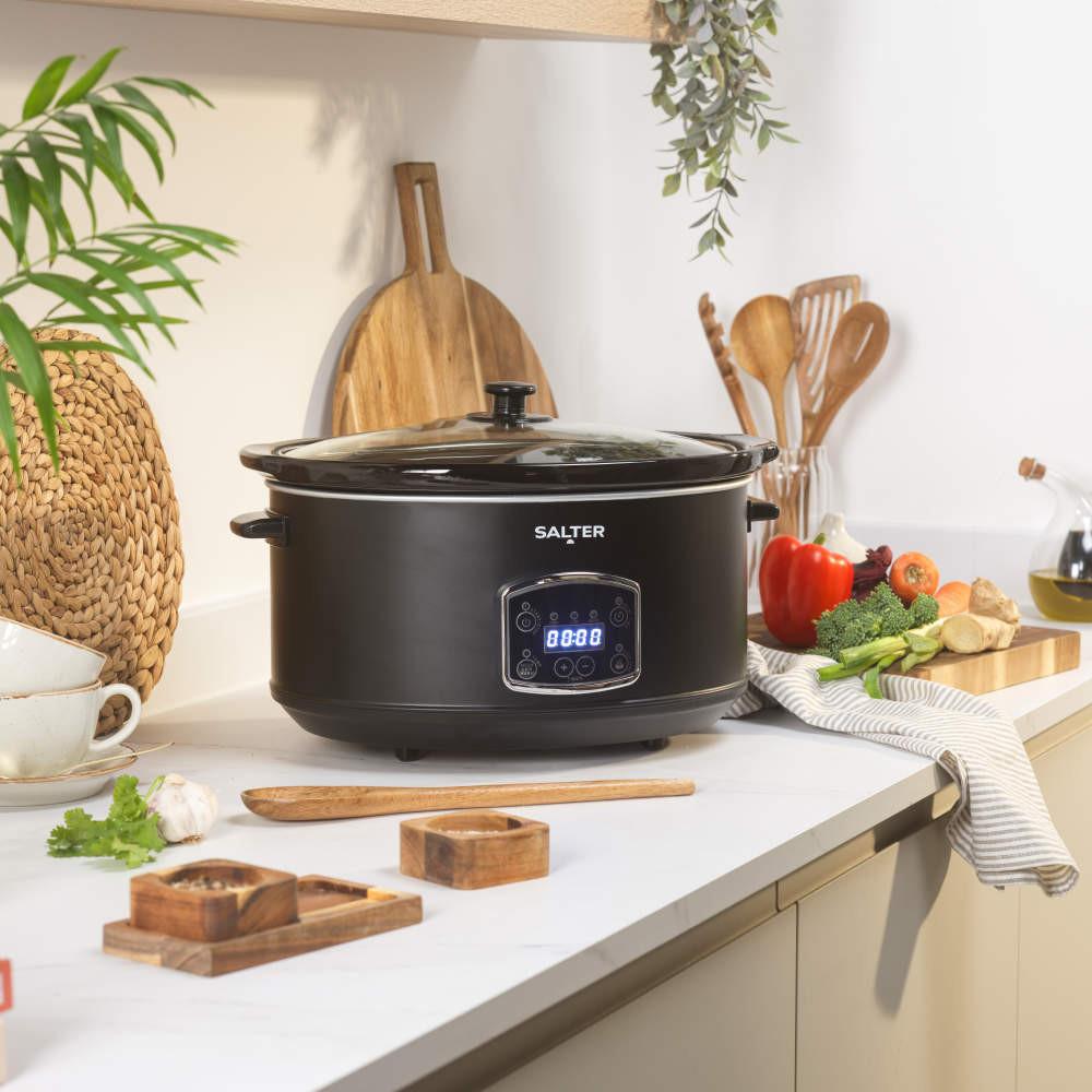 Salter Digital 6.5L Slow Cooker – Black