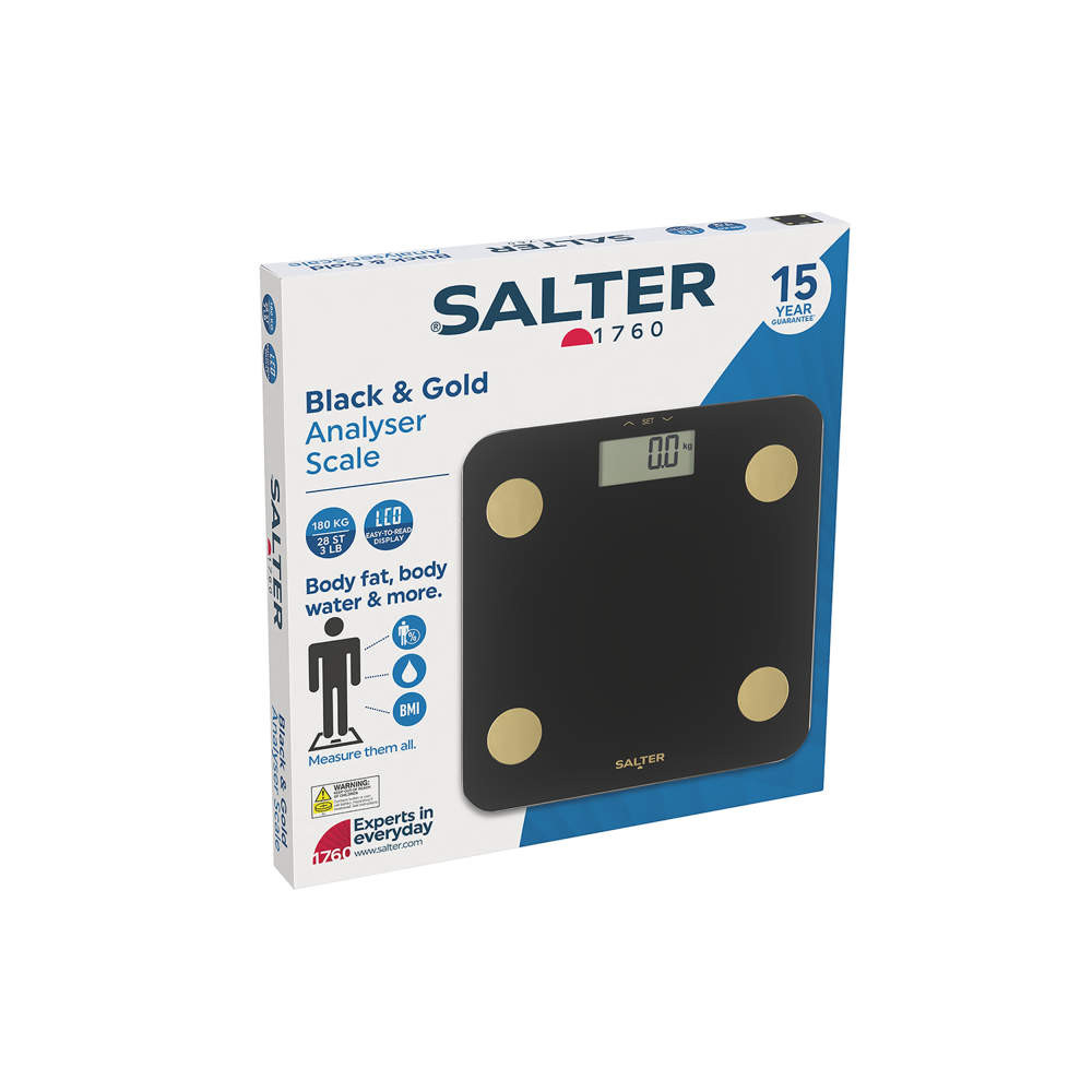 Salter Digital Analyser Scale – Black & Gold