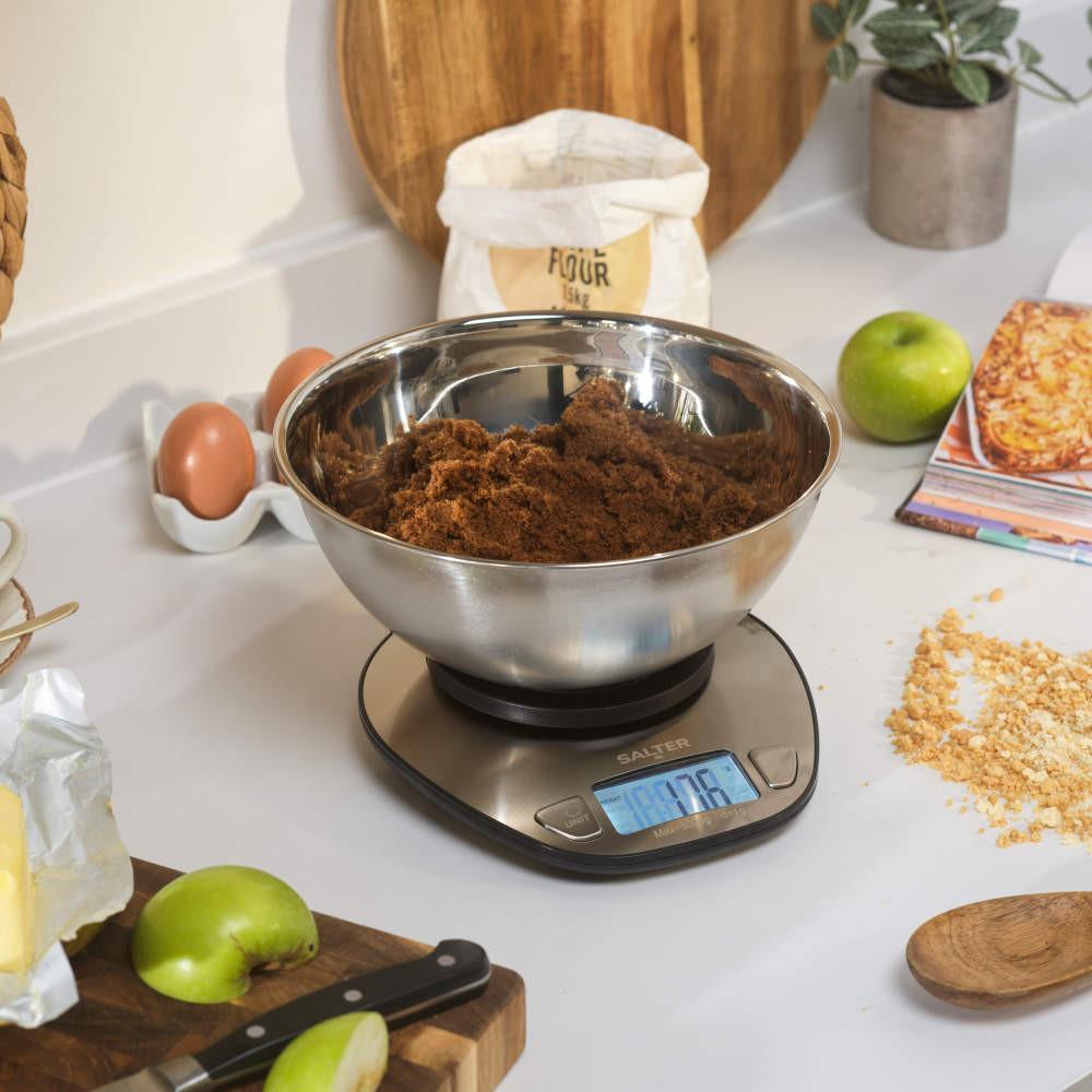 Salter Digital Bowl Scale – Stainless Steel