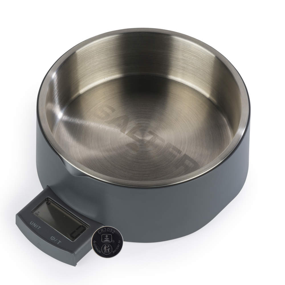 salter Digital Pet Food Scale – Smart Dog Bowl Grey