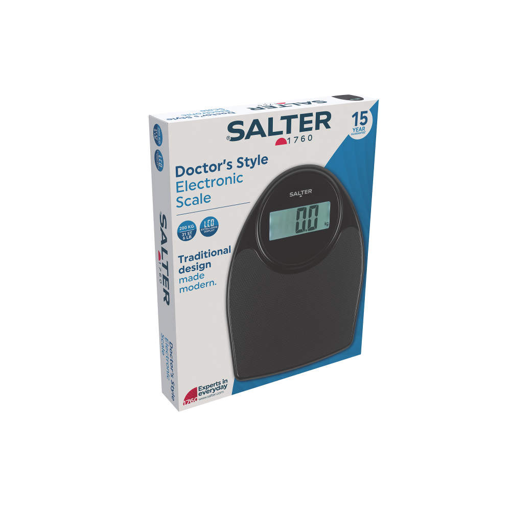 Salter Doctor Style Digital Bathroom Scale – Black