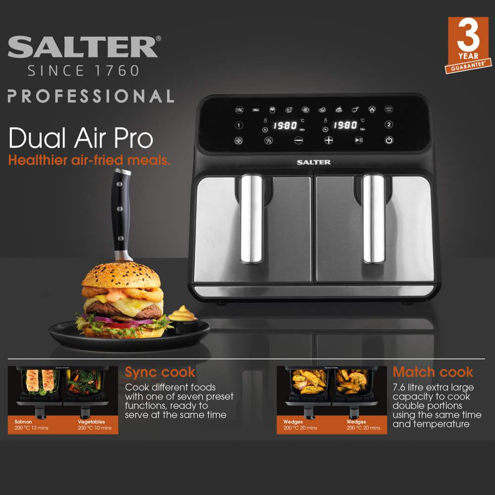Salter Dual Air Pro Air Fryer - 7.6L