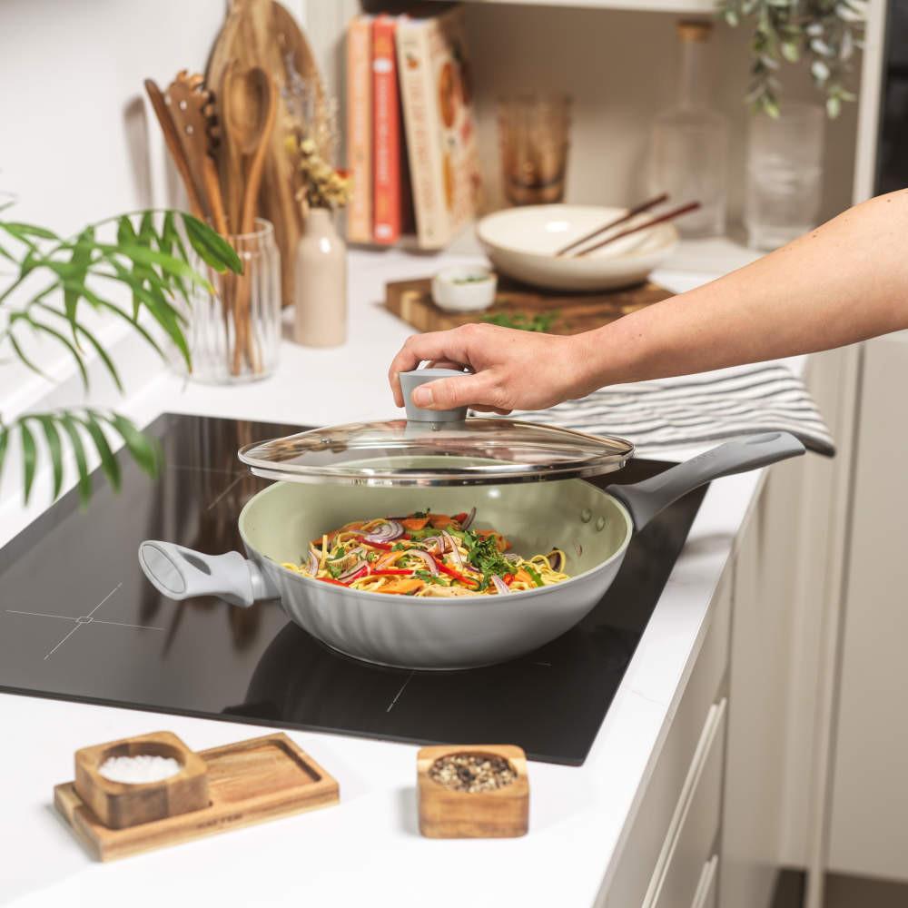 Salter Earth 28cm Wok Pan – Green
