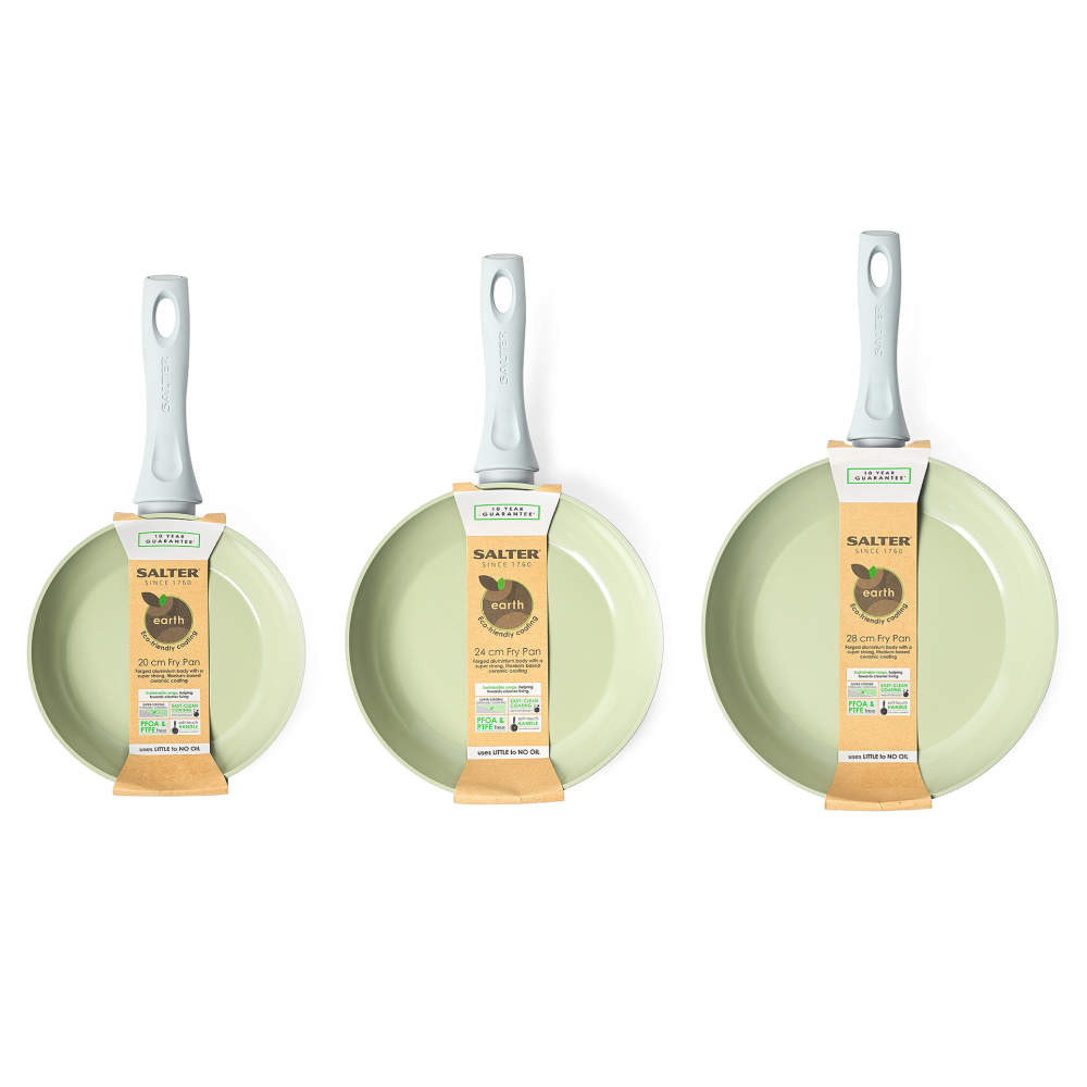 salter Earth 3-Piece Frying Pan Set - 20/24/28cm