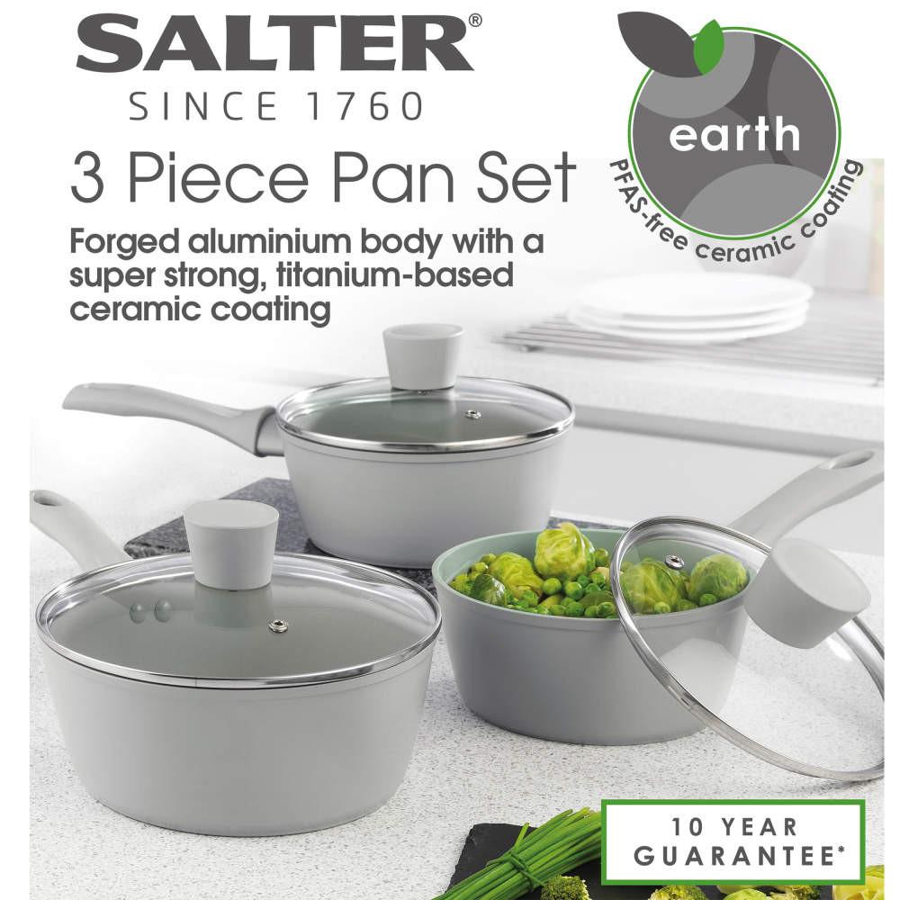 Salter Earth 3-Piece Saucepan Set | PFAS Free