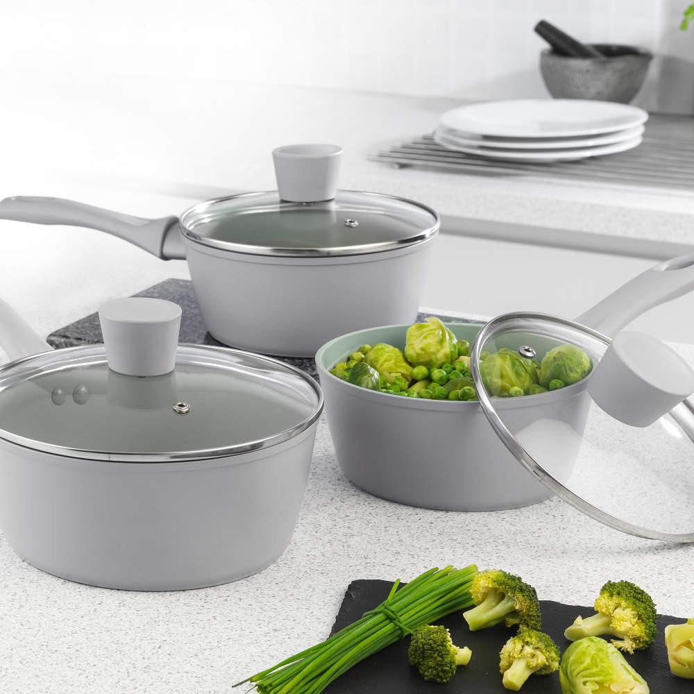 Salter Earth 3-Piece Saucepan Set | PFAS Free