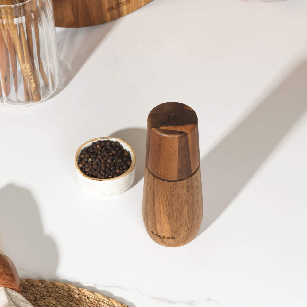 Salter Edith Acacia Pepper Mill