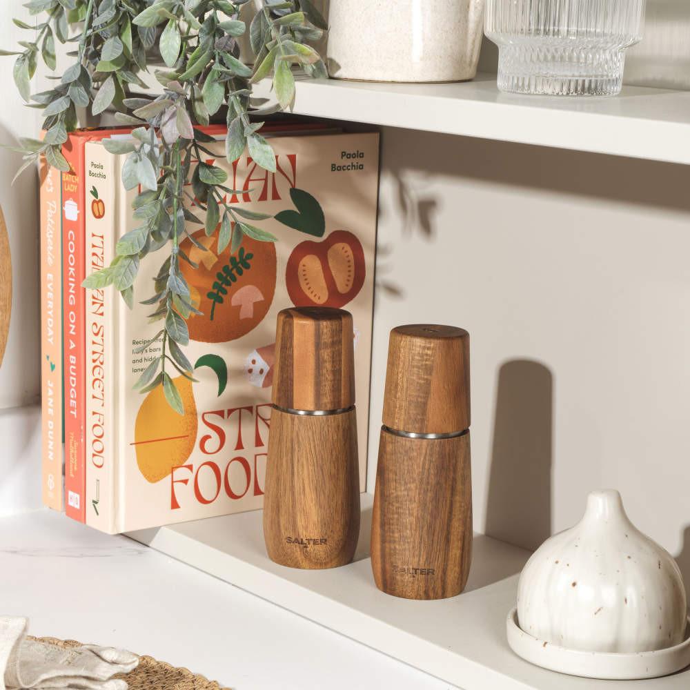 Salter Edith Acacia Salt & Pepper Mills