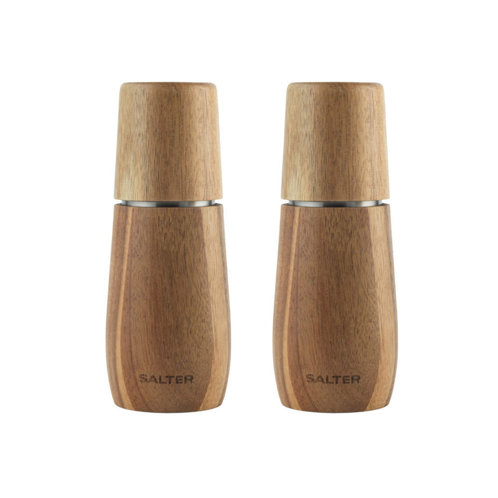 salter Edith Acacia Salt & Pepper Mills
