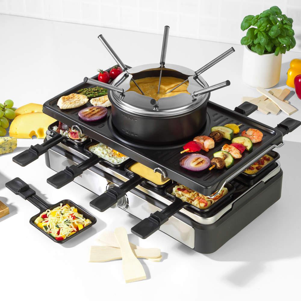 Salter Electric 2-in-1 Raclette Grill & Fondue Set