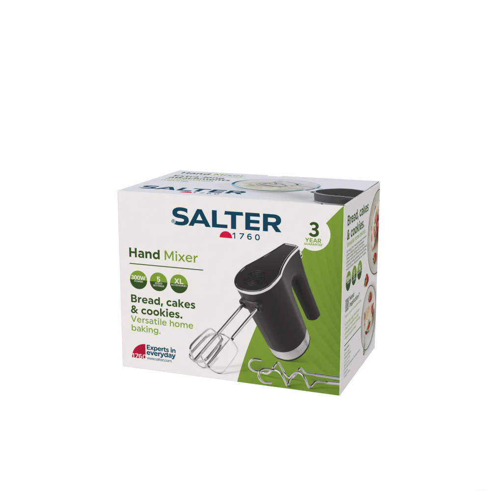 Salter Electric Hand Mixer – Black