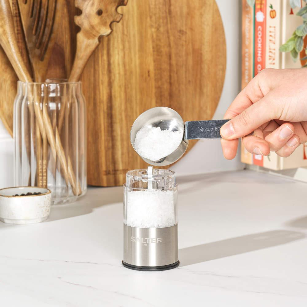 Salter Electric Salt & Pepper Mills - Stainless Steel