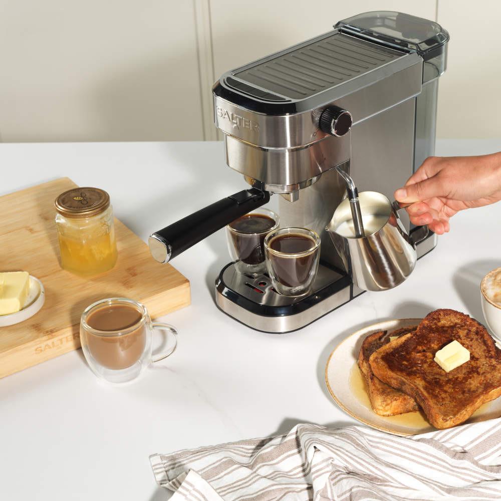 Salter Espresso Coffee Machine With Milk Frother