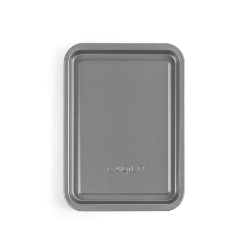 Salter Essentials 2-Piece Baking Tray Set – Silver