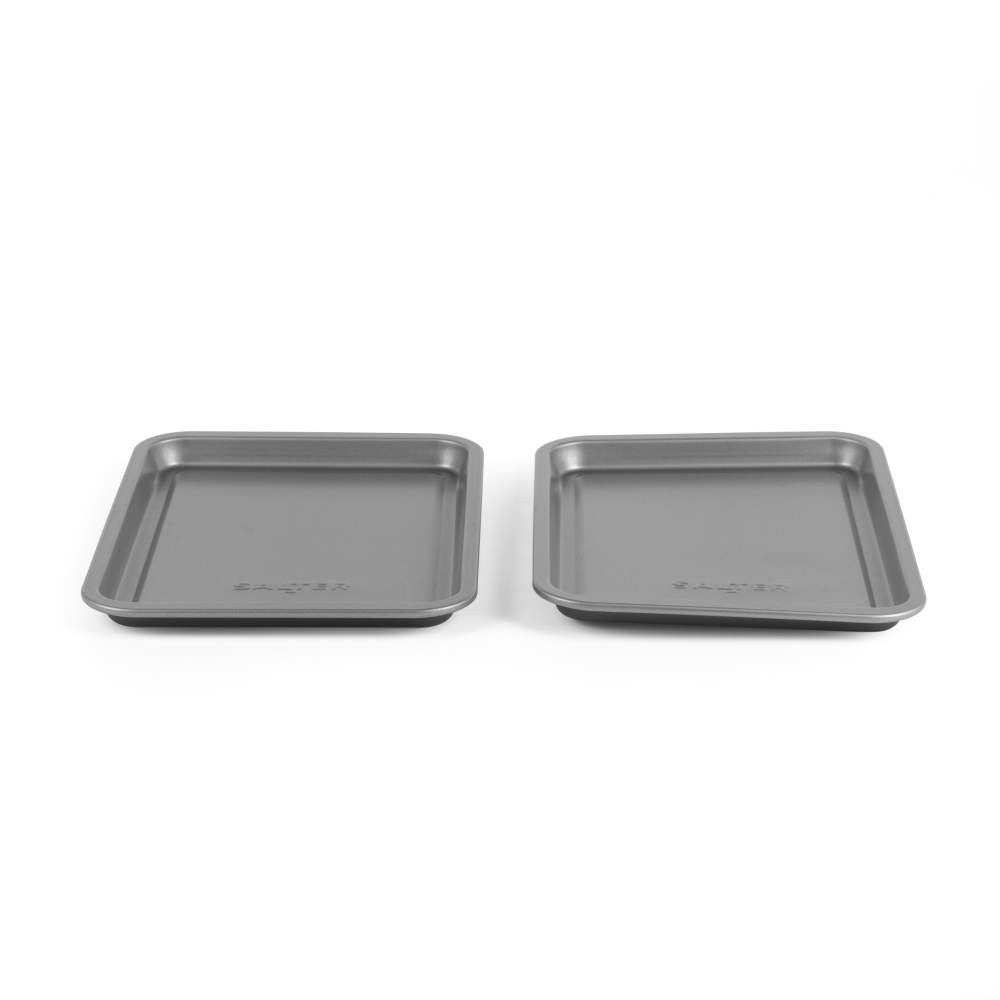 salter Essentials 2-Piece Baking Tray Set – Silver
