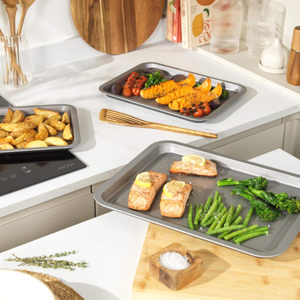 Salter Essentials 6-Piece Baking & Roasting Tray Set