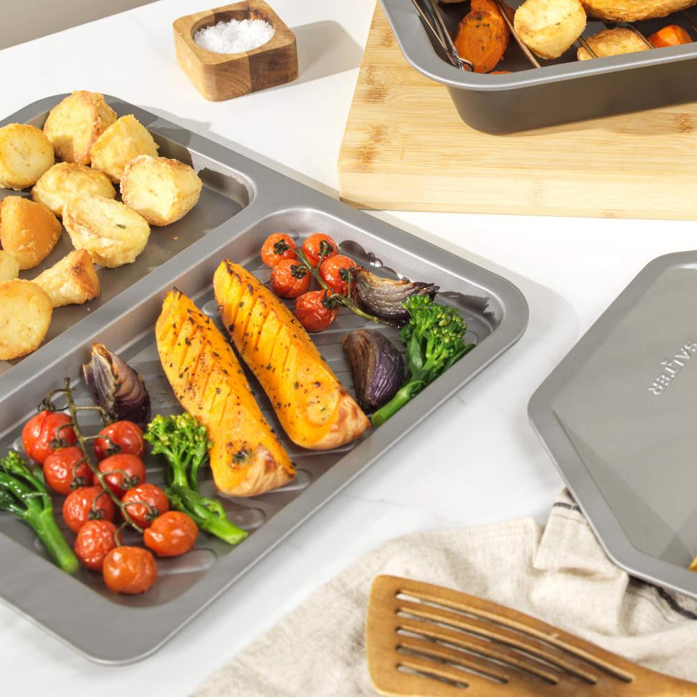 Salter Essentials Chip & Split Baking Tray