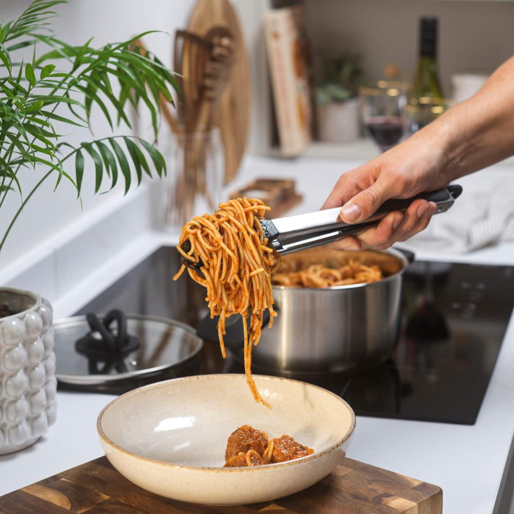 Salter Expert 12” Locking Tongs – Black