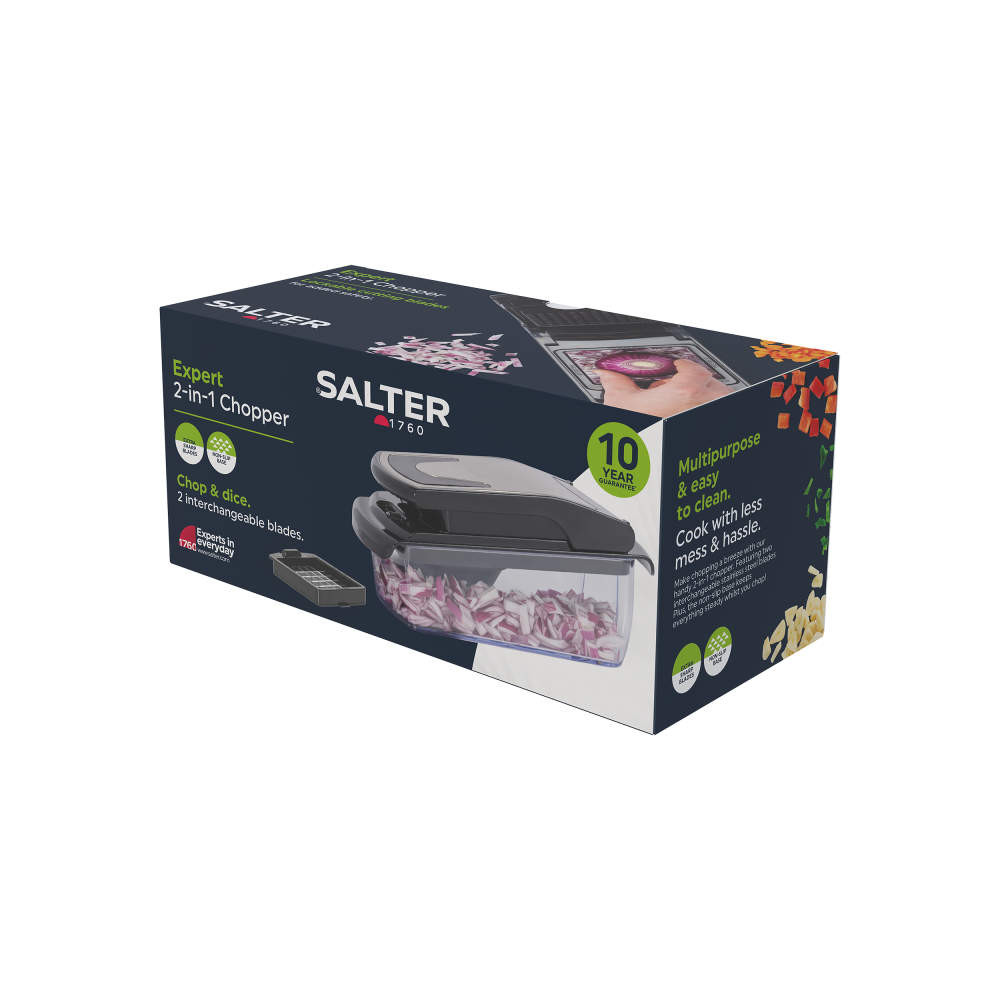 Salter Expert 2-In-1 Food Chopper – Black