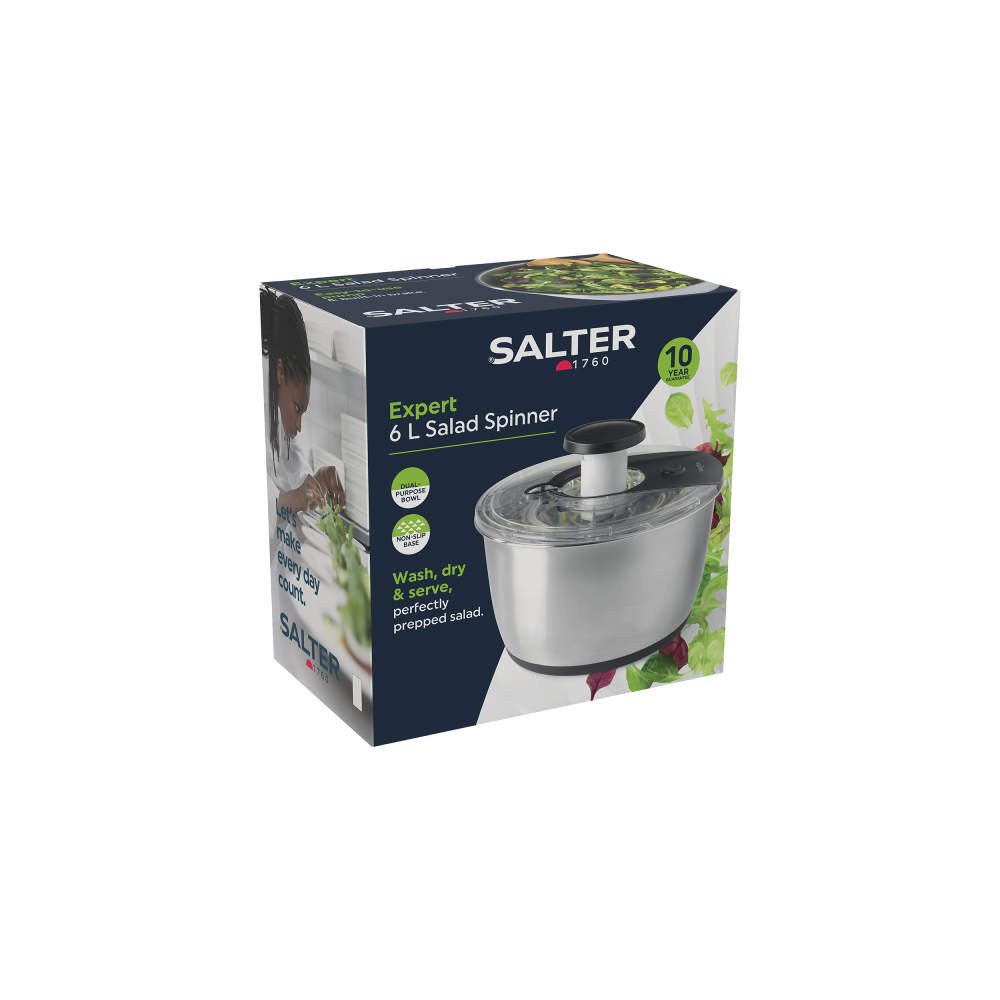 Salter Expert Salad Spinner – 6 Litre