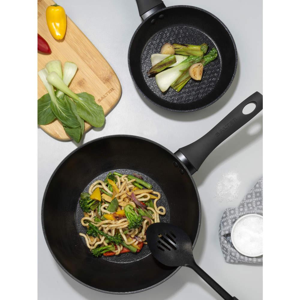 Salter Geo Hex 28cm Stir Fry Pan