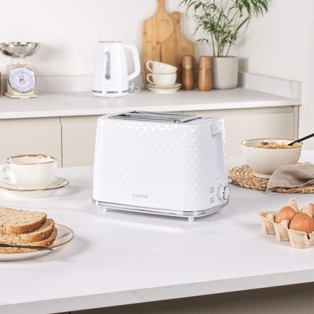 Salter Glacier Kettle & 2-Slice Toaster Set