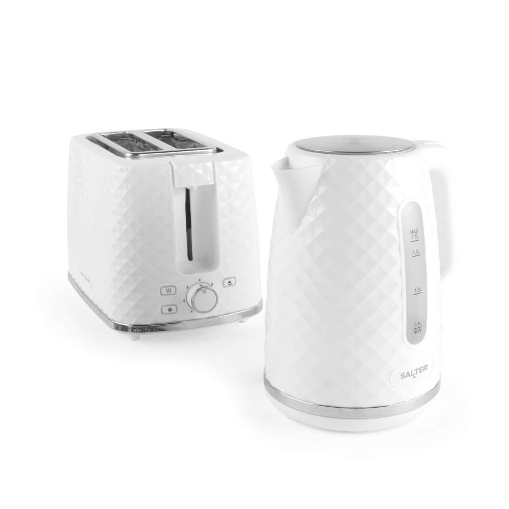 salter Glacier Kettle & 2-Slice Toaster Set