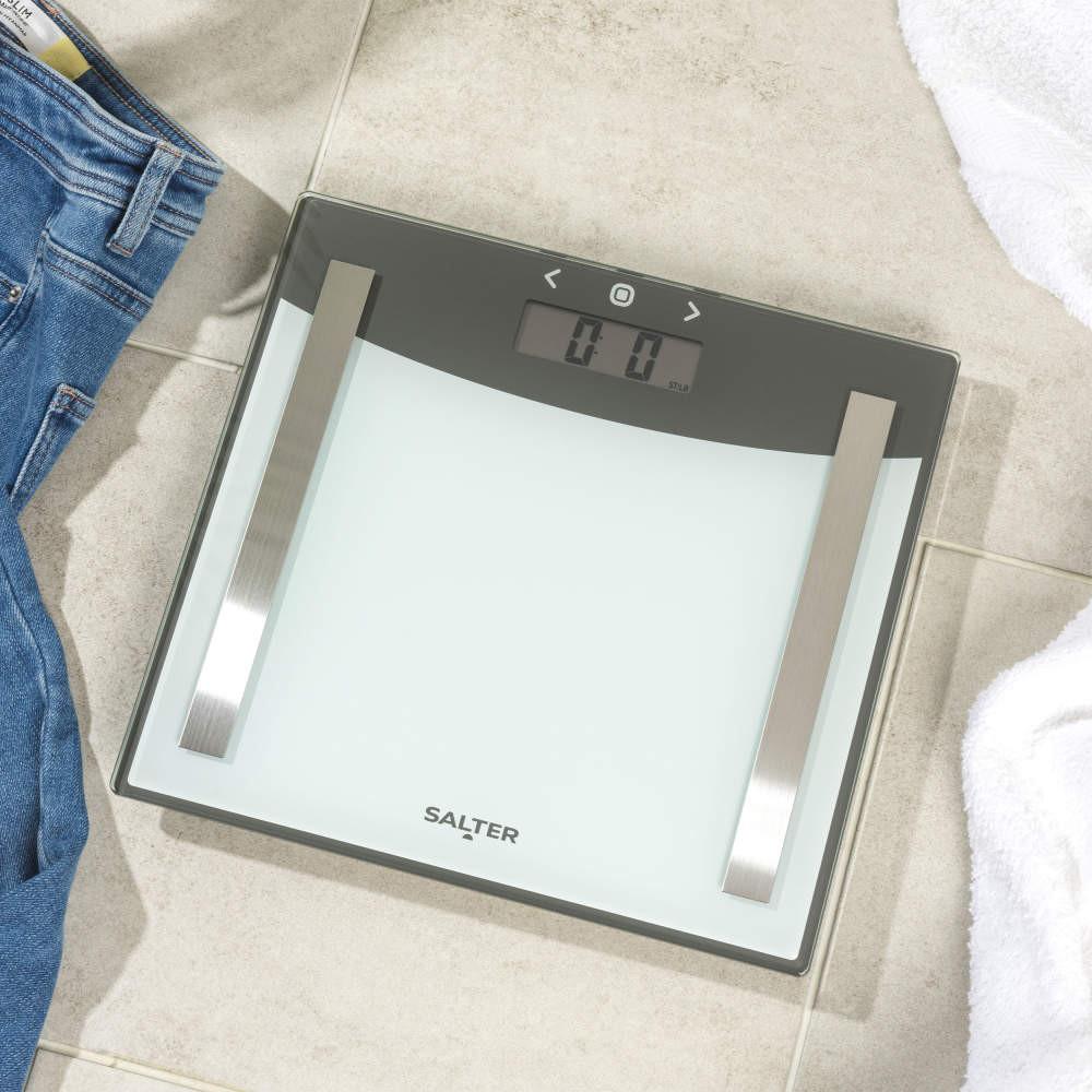 Salter Glass Analyser Bathroom Scale - Silver