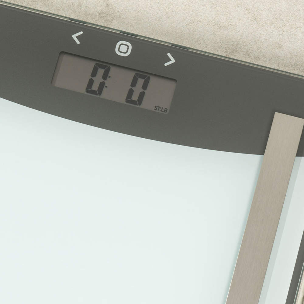 Salter Glass Analyser Bathroom Scale - Silver