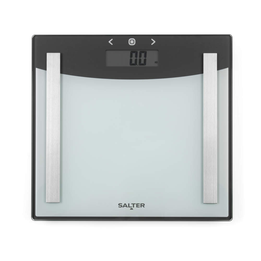 salter Glass Analyser Bathroom Scale - Silver