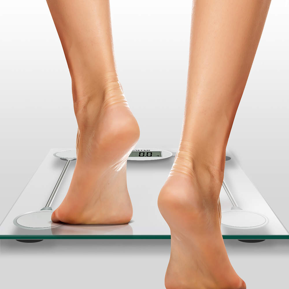 Salter Glass Digital Bathroom Scale - Clear