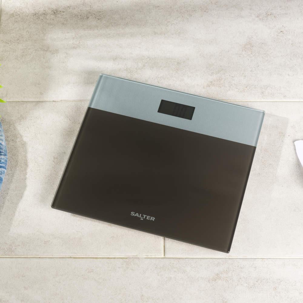 Salter Glass Digital Bathroom Scale - Silver/Grey