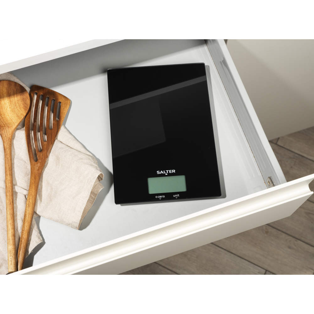 Salter Glass Digital Kitchen Scale - Black