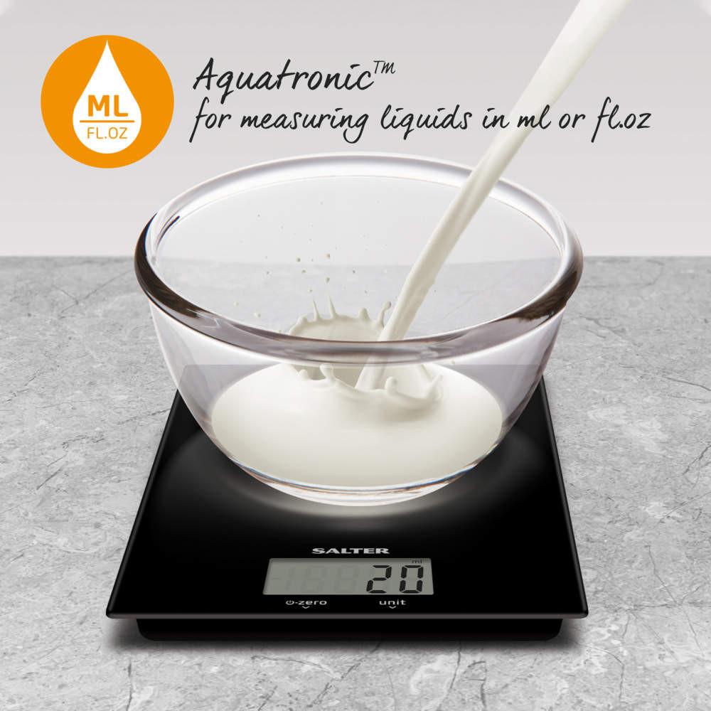 Salter Glass Digital Kitchen Scale - Black